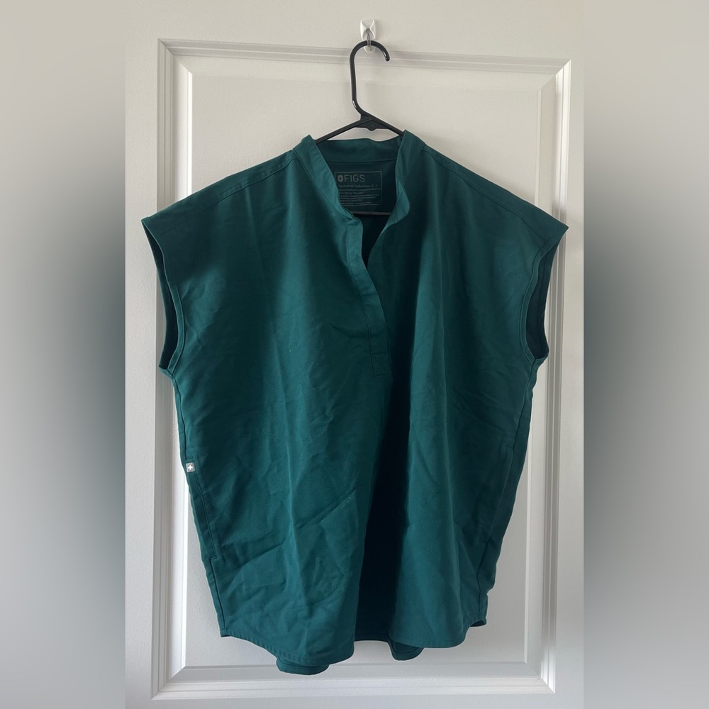 Figs Rafaela scrub top women’s large forest green